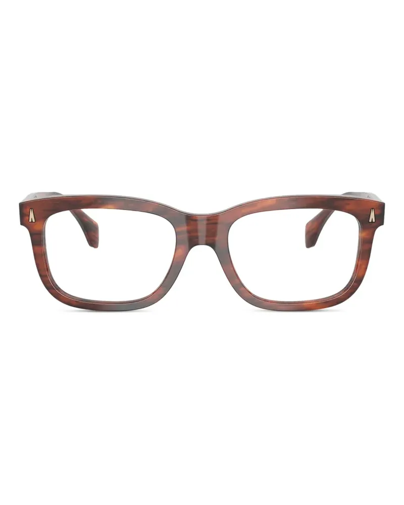 Moncler Brille mit eckigem Gestell - Braun Braun