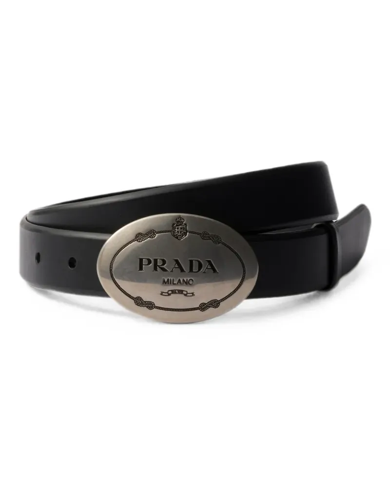 Prada leather belt - Schwarz Schwarz