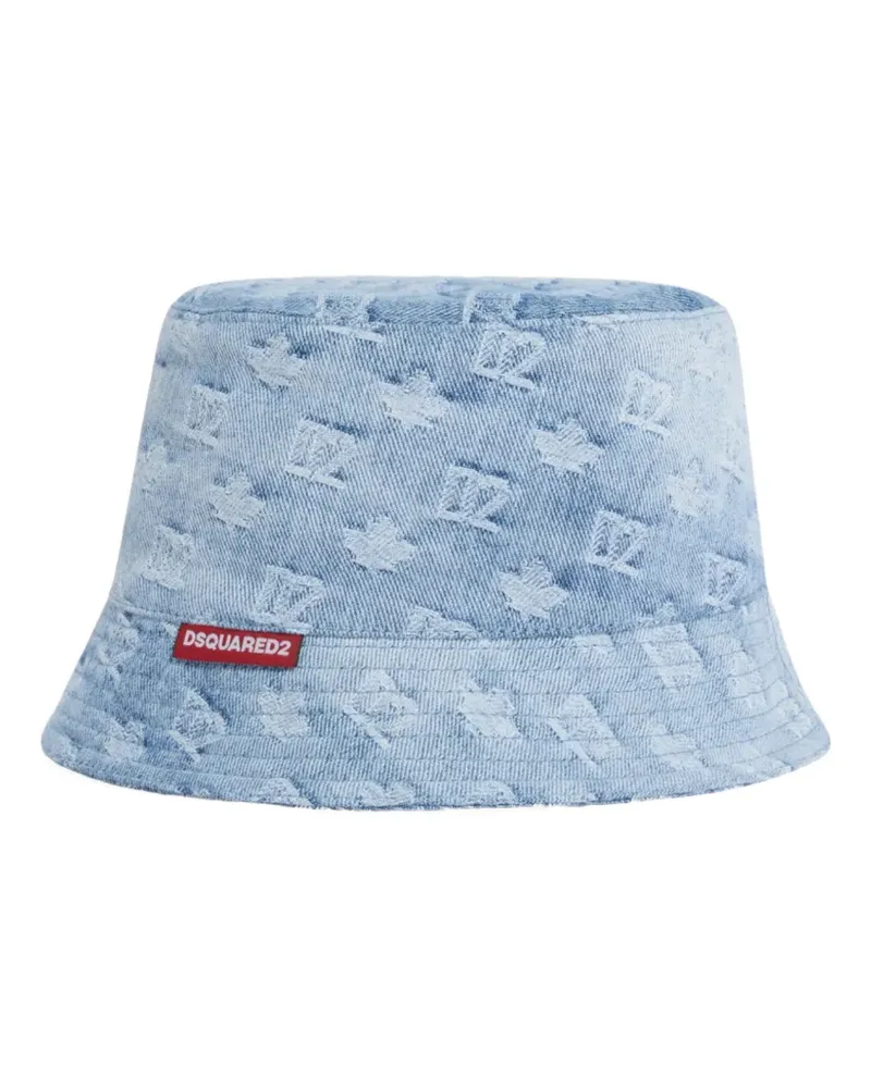 Dsquared2 Fischerhut mit Monogramm - Blau Blau