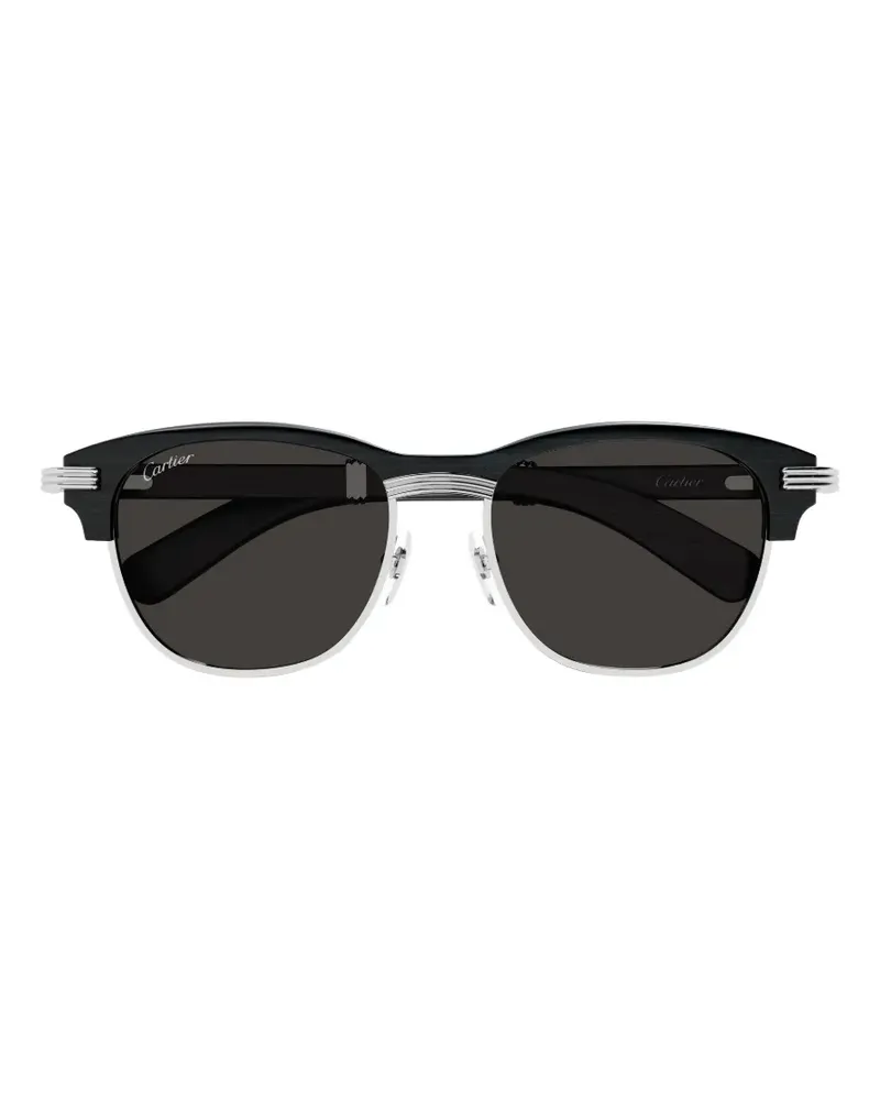 Cartier Sonnenbrille mit Logo - Schwarz Schwarz