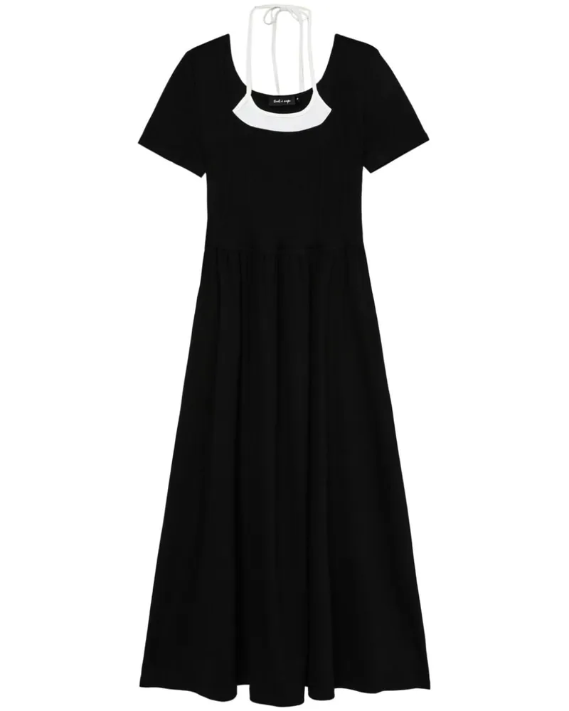 Tout a Coup Neckholder-Midikleid - Schwarz Schwarz