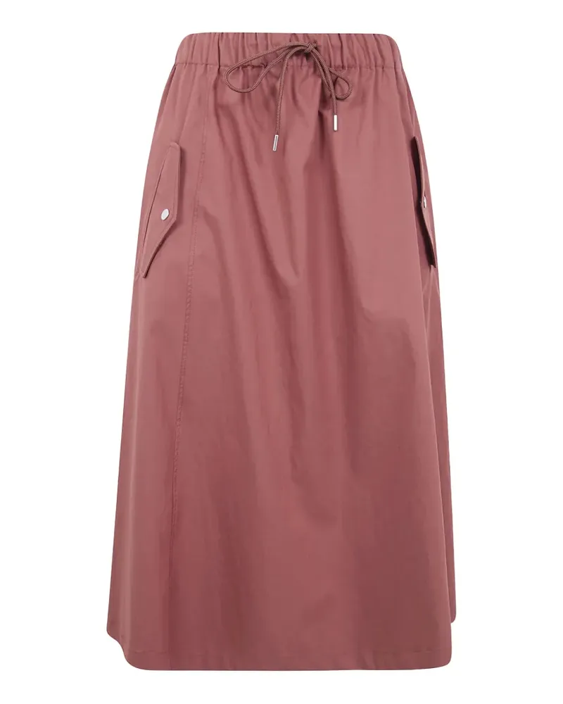 Paul Smith drawstring-fastening A-line midi skirt - Rot Rot