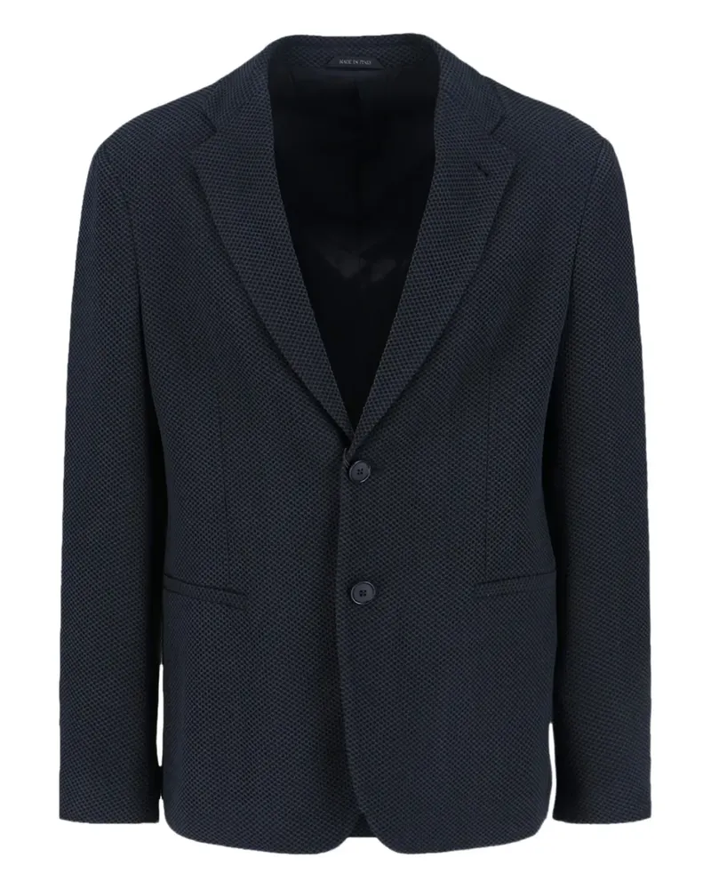 Giorgio Armani single-breasted blazer - Blau Blau