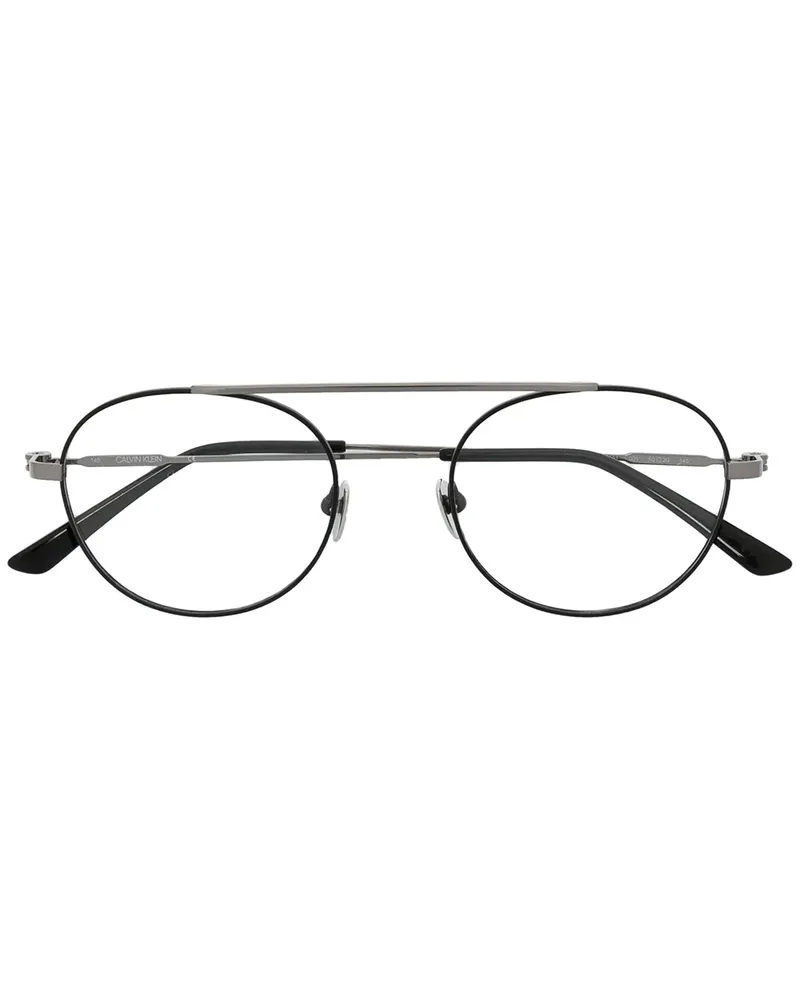 Calvin Klein Brille mit rundem Gestell - Schwarz Schwarz