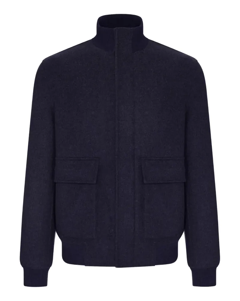 Brunello Cucinelli high-neck bomber jacket - Blau Blau