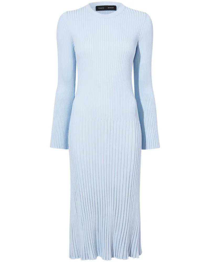 Proenza Schouler Kenna Midikleid - Blau Blau