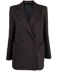 Blazé Milano Blazer mit Hahnentrittmuster Braun