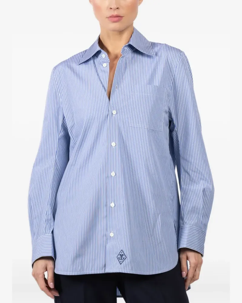 Seafarer Gestreiftes Hemd - Blau Blau