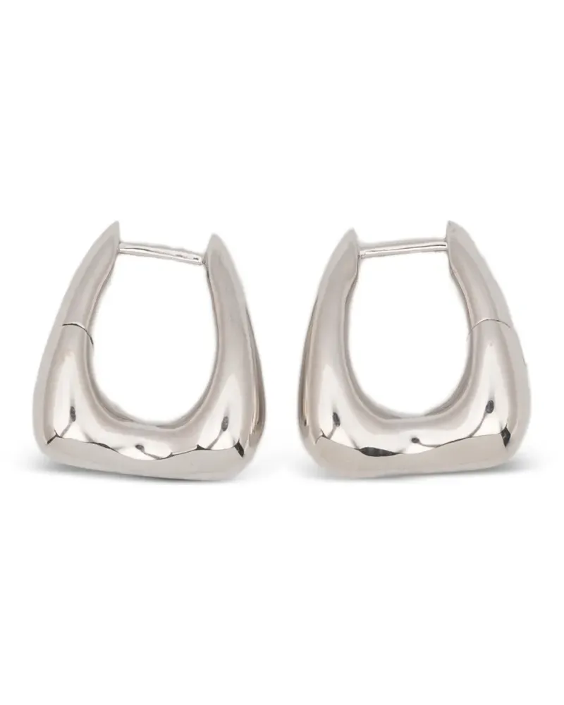 Maria Black Satchel Bend huggie earrings - Silber Silber