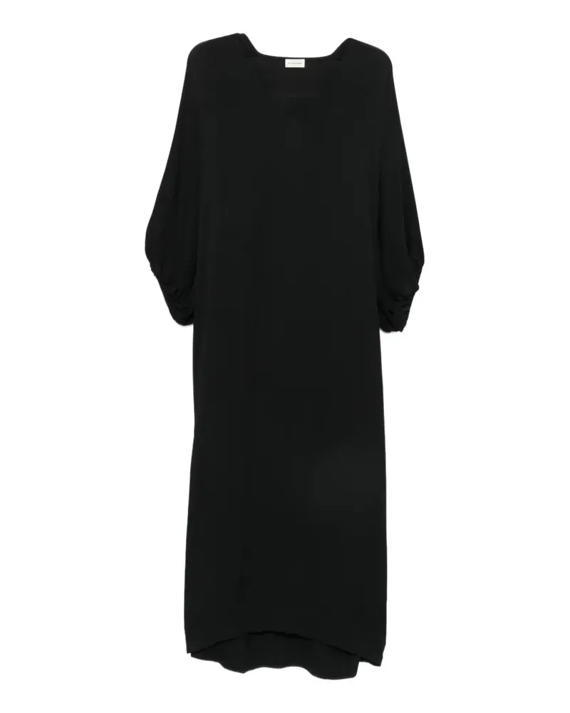 By Malene Birger Dypsis Maxikleid mit V-Ausschnitt - Schwarz Schwarz