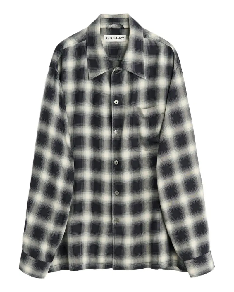 Our Legacy Every checked shirt - Grau Grau