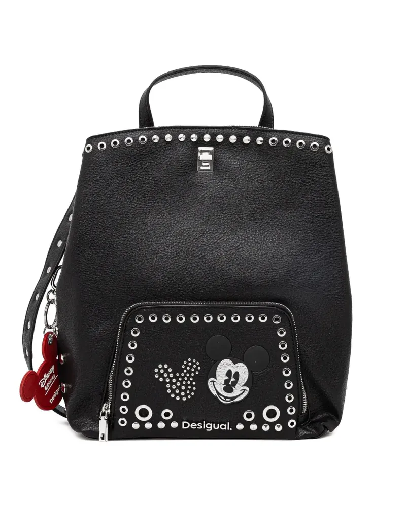 Desigual Rucksack mit Micky Maus - Schwarz Schwarz