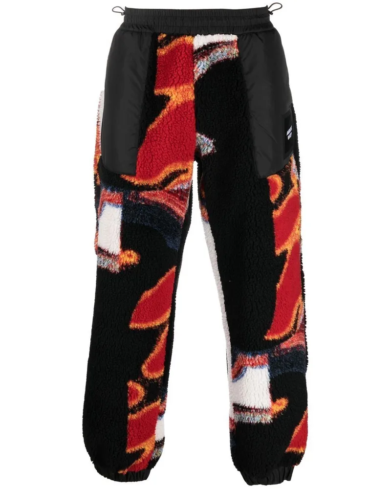 AMBUSH Teddy-Jogginghose mit Jacquardmuster Schwarz