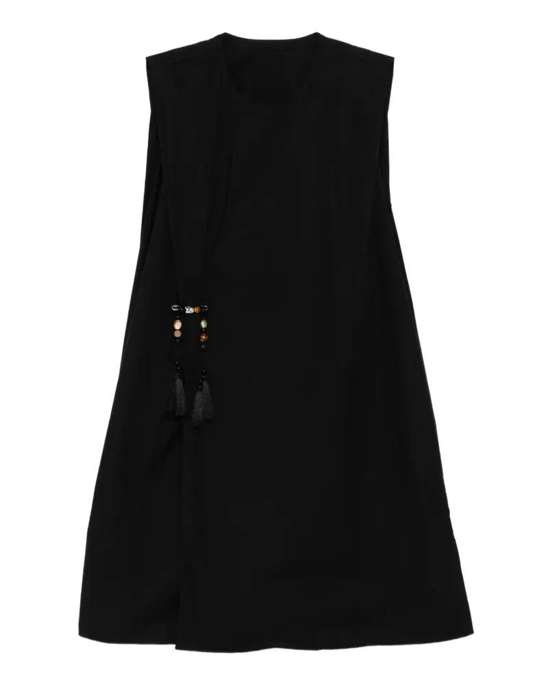JNBY Perlenverziertes Kleid mit Quastendetail - Schwarz Schwarz
