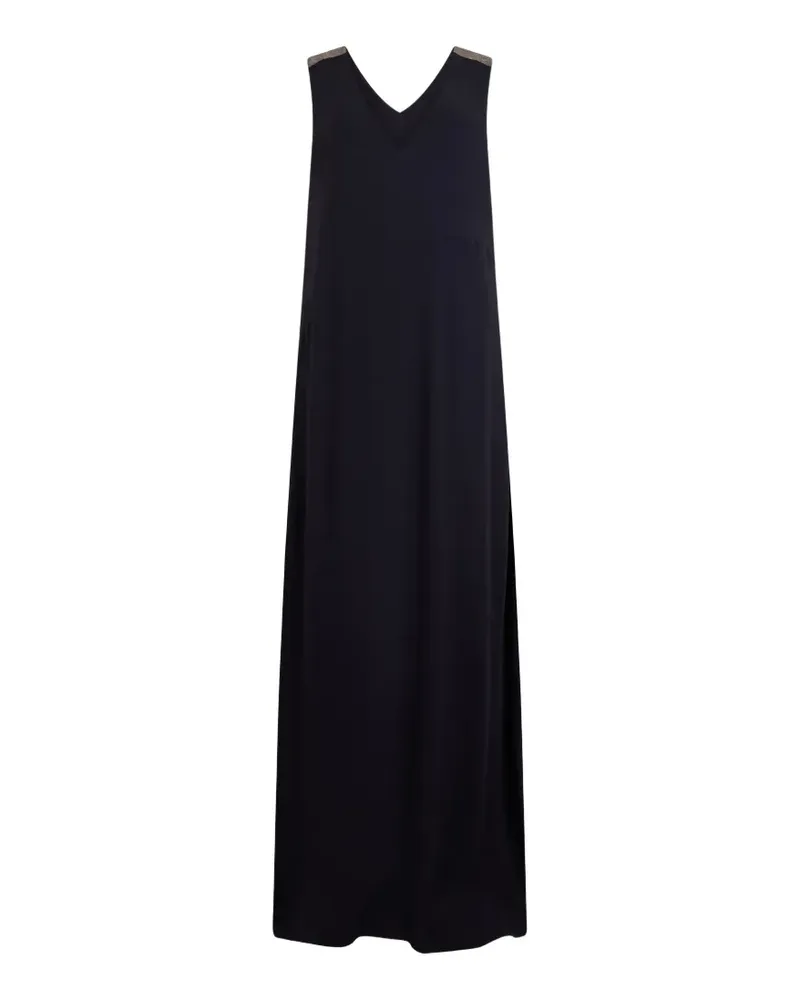 Fabiana Filippi V-neck sleeveless dress - Schwarz Schwarz