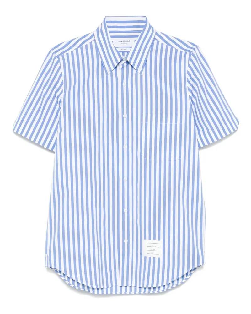 Thom Browne Gestreiftes Hemd - Blau Blau
