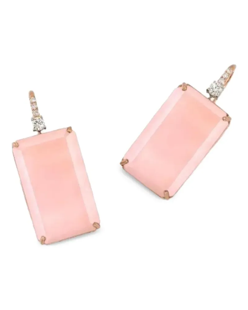 Irene Neuwirth Ohrringe mit pinkem Opal - Rosa Rosa