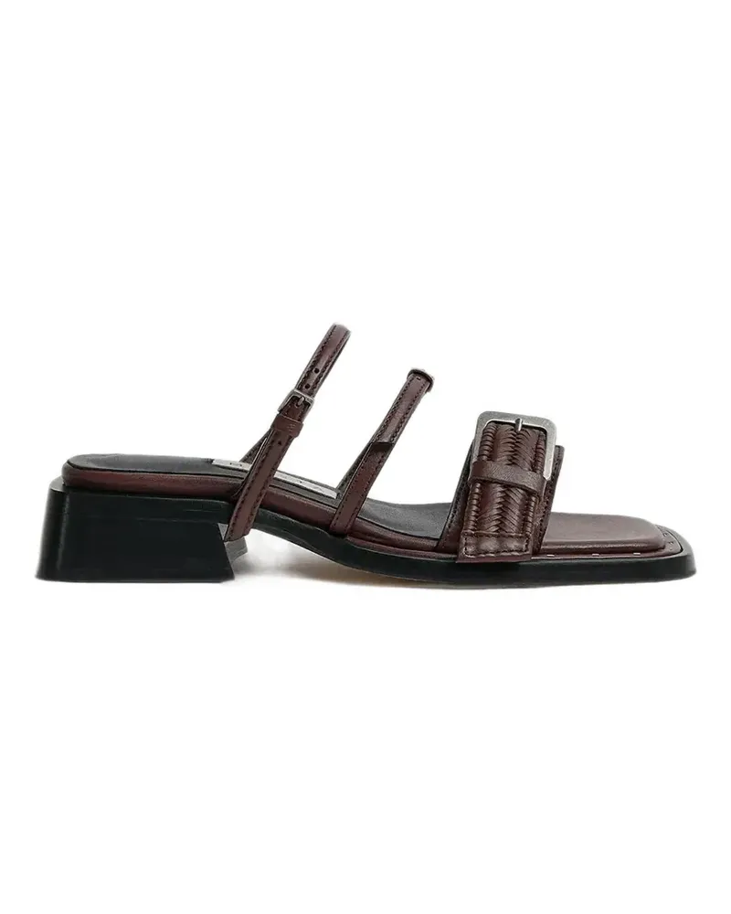 Miista Gewebte Nayah Sandalen mit Schnallenverschluss - Braun Braun