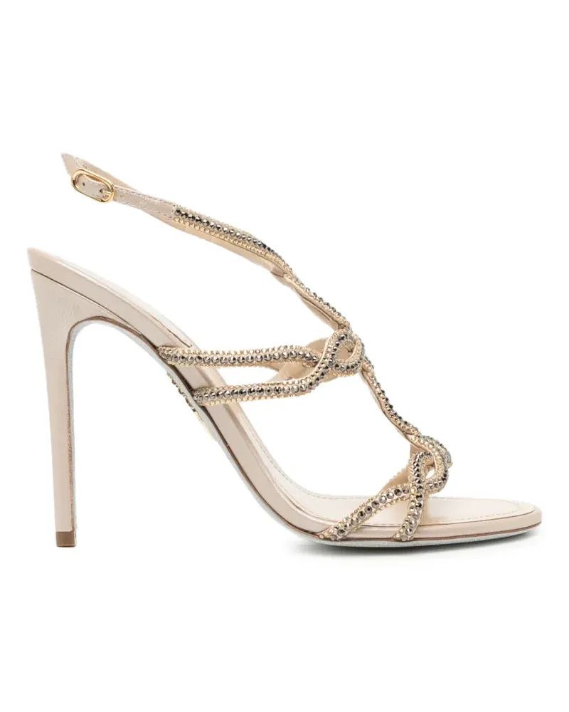 René Caovilla Dalilah Sandalen 105mm - Nude Nude