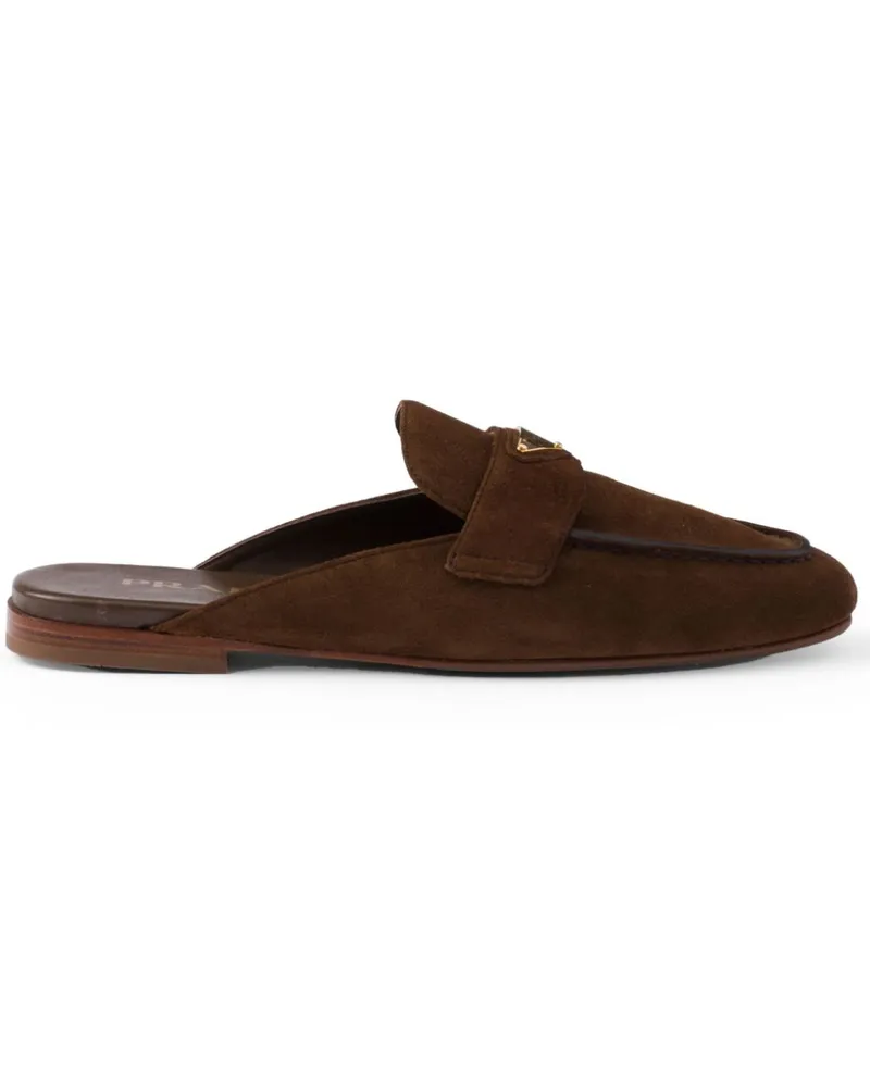 Prada Mules aus Wildleder - Braun Braun