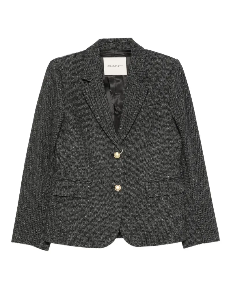 Gant herringbone-pattern blazer - Grau Grau