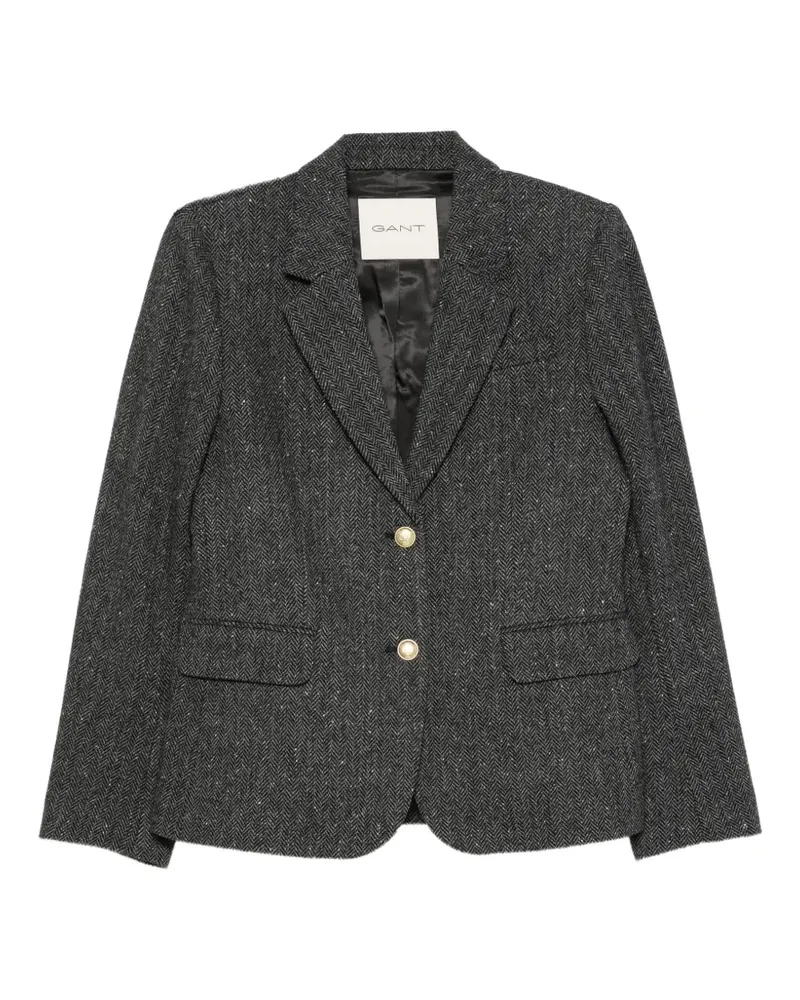 Gant Blazer mit Fischgrätenmuster - Grau Grau