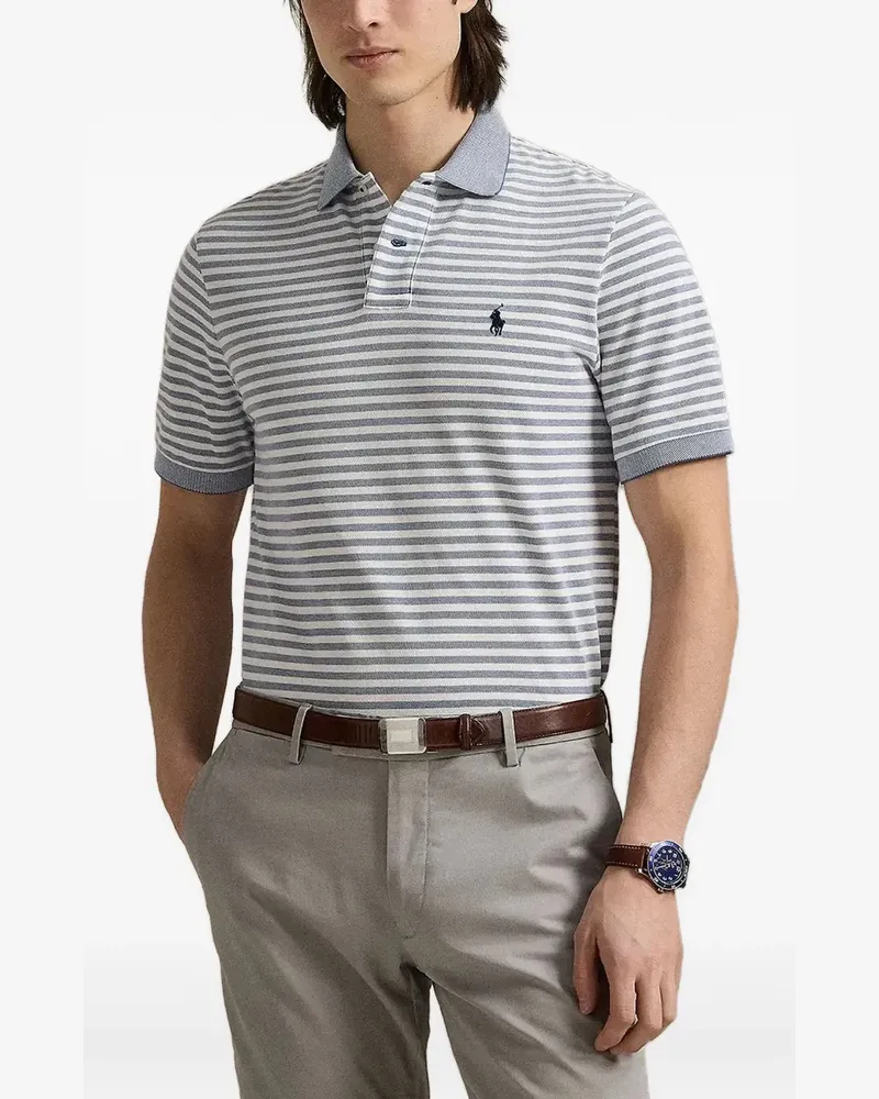 Ralph Lauren Gestreiftes Poloshirt - Grau Grau