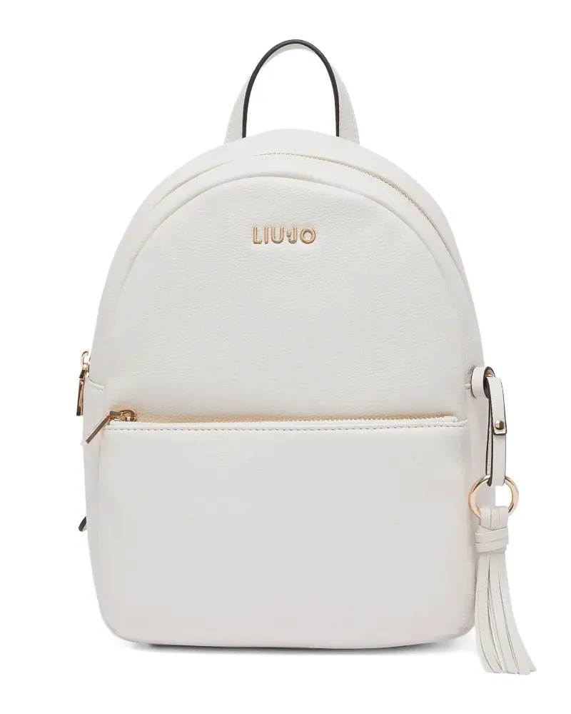Liu Jo medium logo-lettering backpack - Weiß Weiß