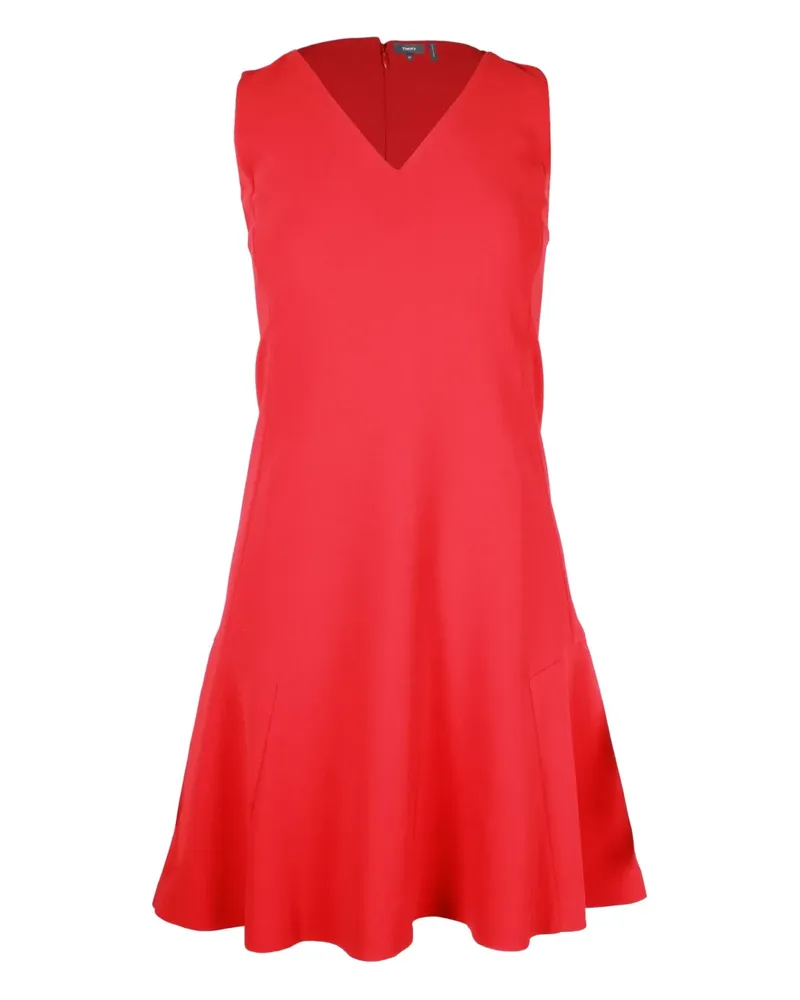 Theory V-neck sleeveless mini dress - Rot Rot