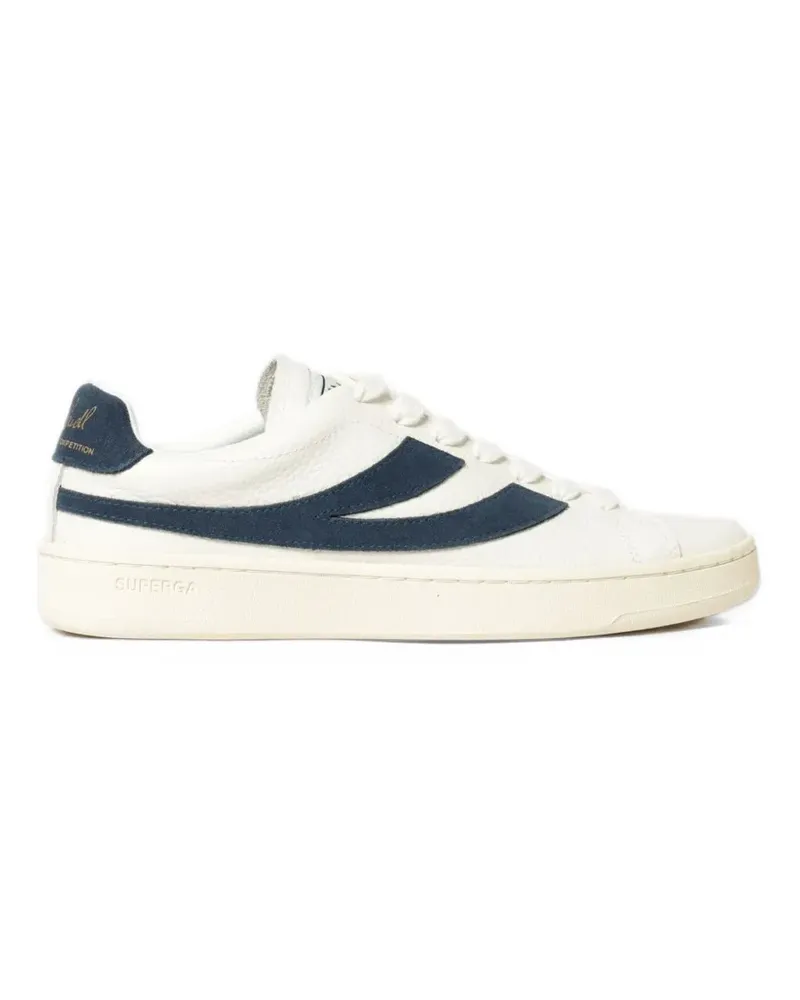 Superga Lendl logo-embossed leather sneakers - Weiß Weiß