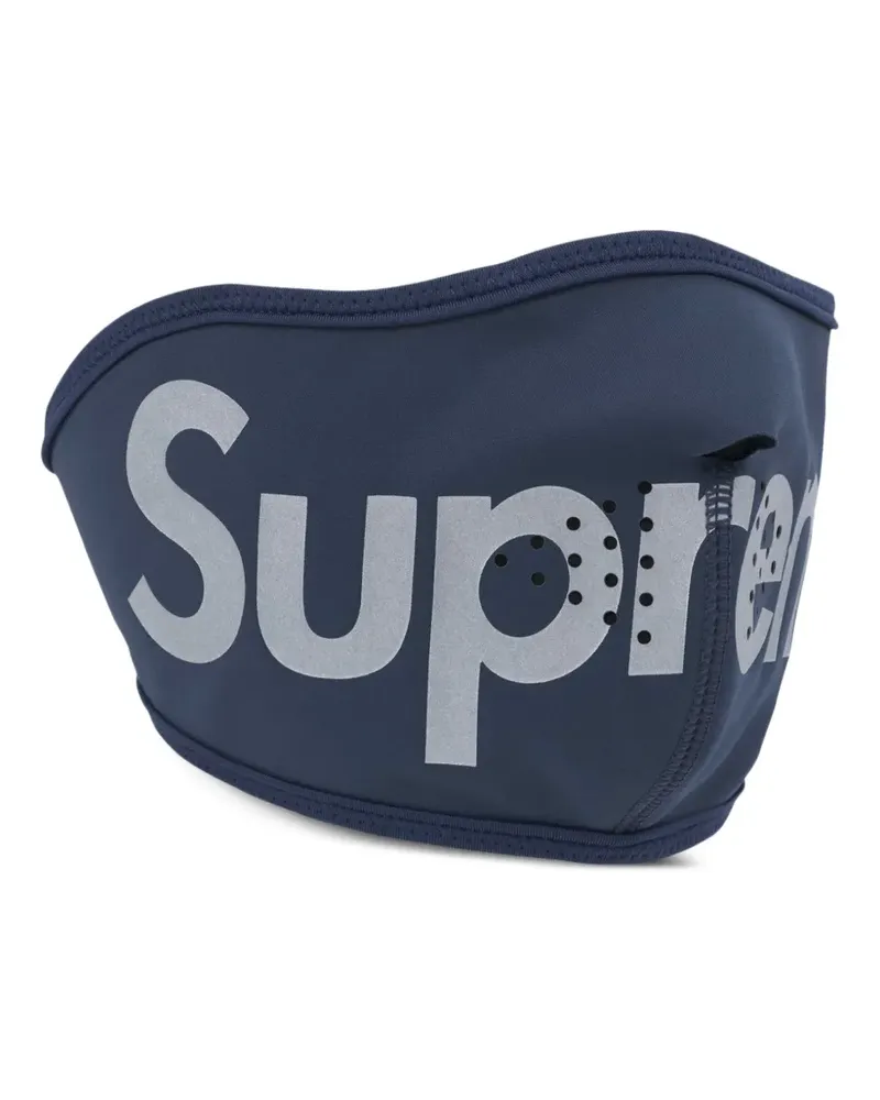 Supreme Being Mundschutzmaske mit Logo-Print - Blau Blau