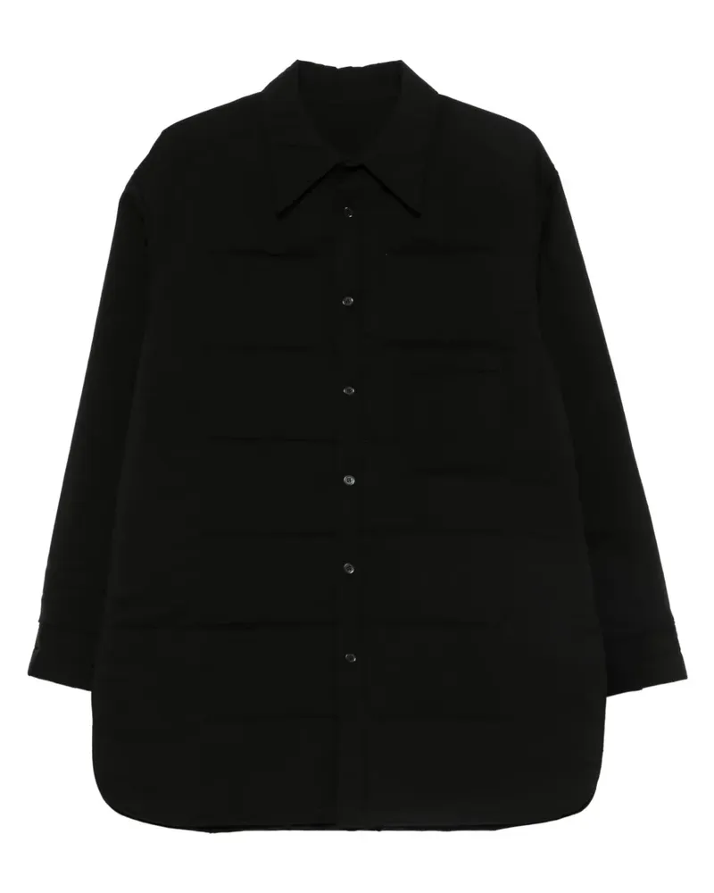 Yohji Yamamoto Klassisches Hemd - Schwarz Schwarz