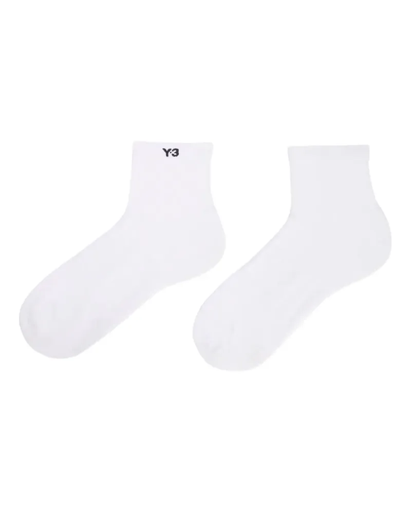 Y-3 Socken mit Logo-Stickerei - Weiß Weiß