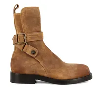 Stiefel mit Schnallenriemen - Braun