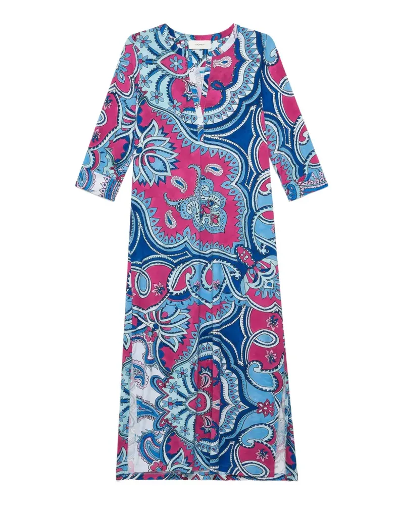 Maliparmi Hippie Lotus paisley-print dress - Rosa Rosa
