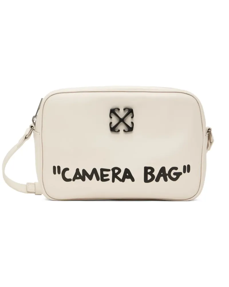 OFF-WHITE Jitney Umhängetasche mit Logo - Nude Nude