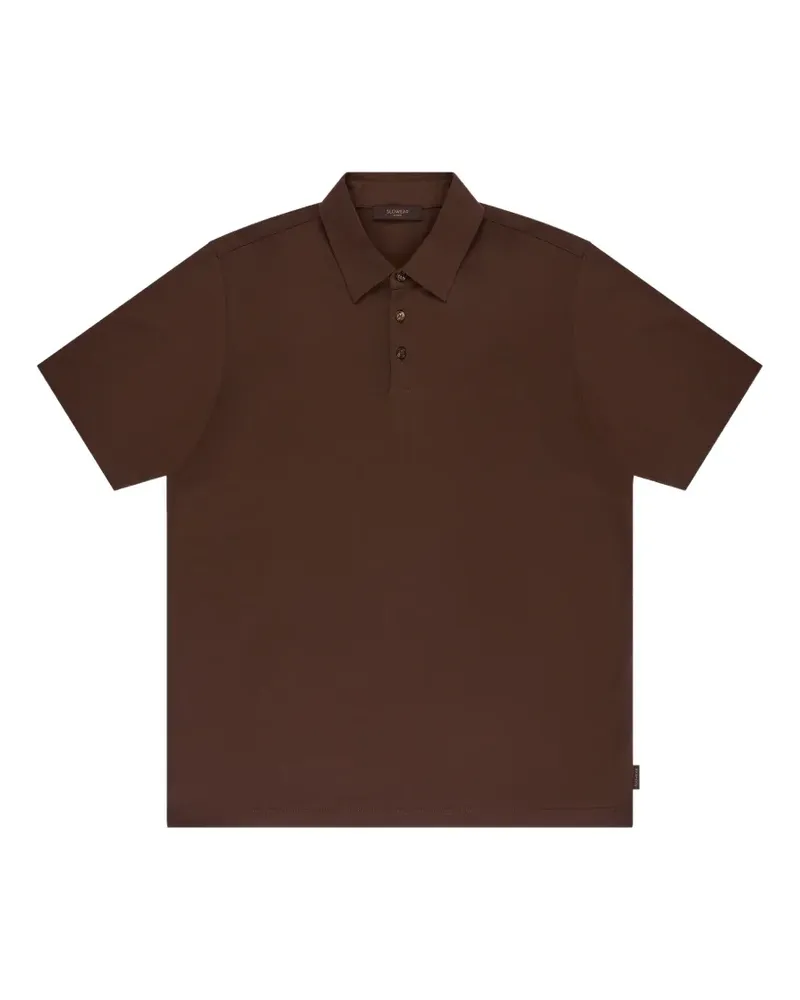 Slowear Jersey-Poloshirt mit Knöpfen - Braun Braun
