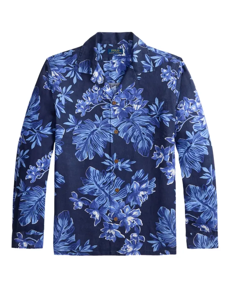 Ralph Lauren floral shirt - Blau Blau