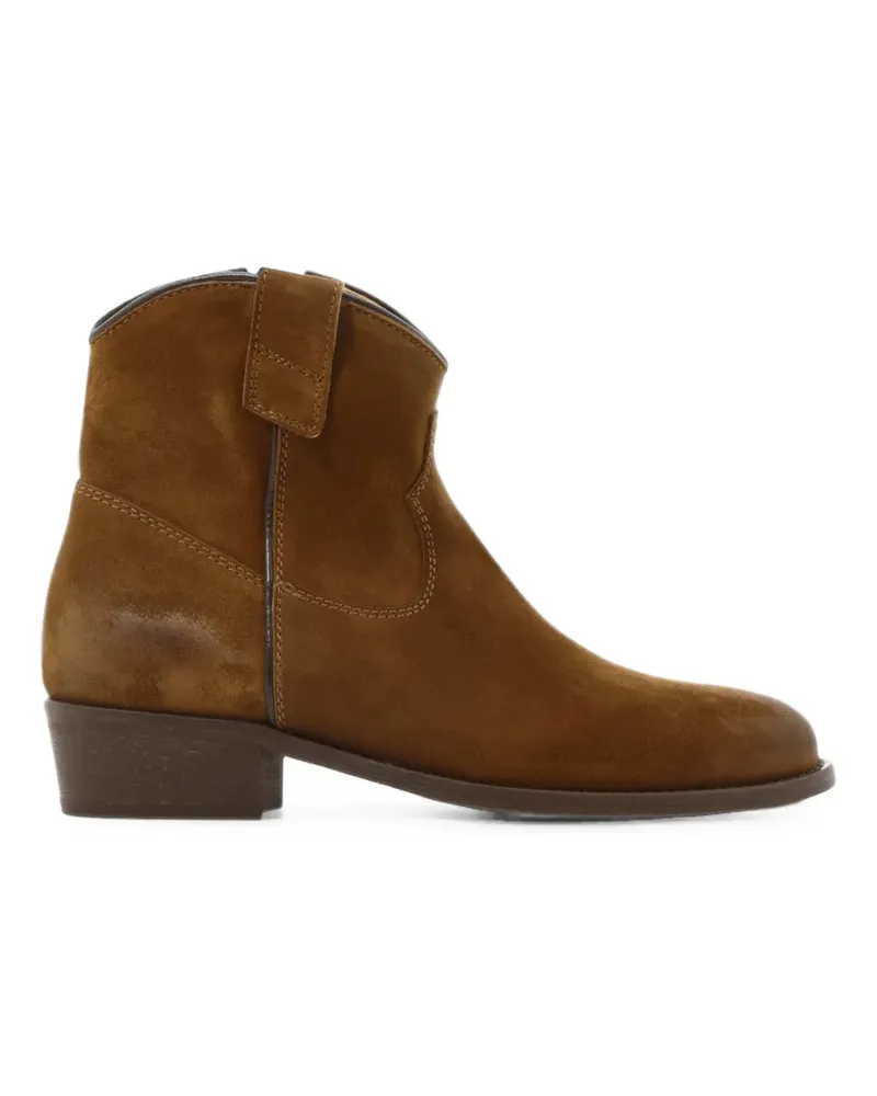 Via Roma 15 suede ankle boots - Braun Braun