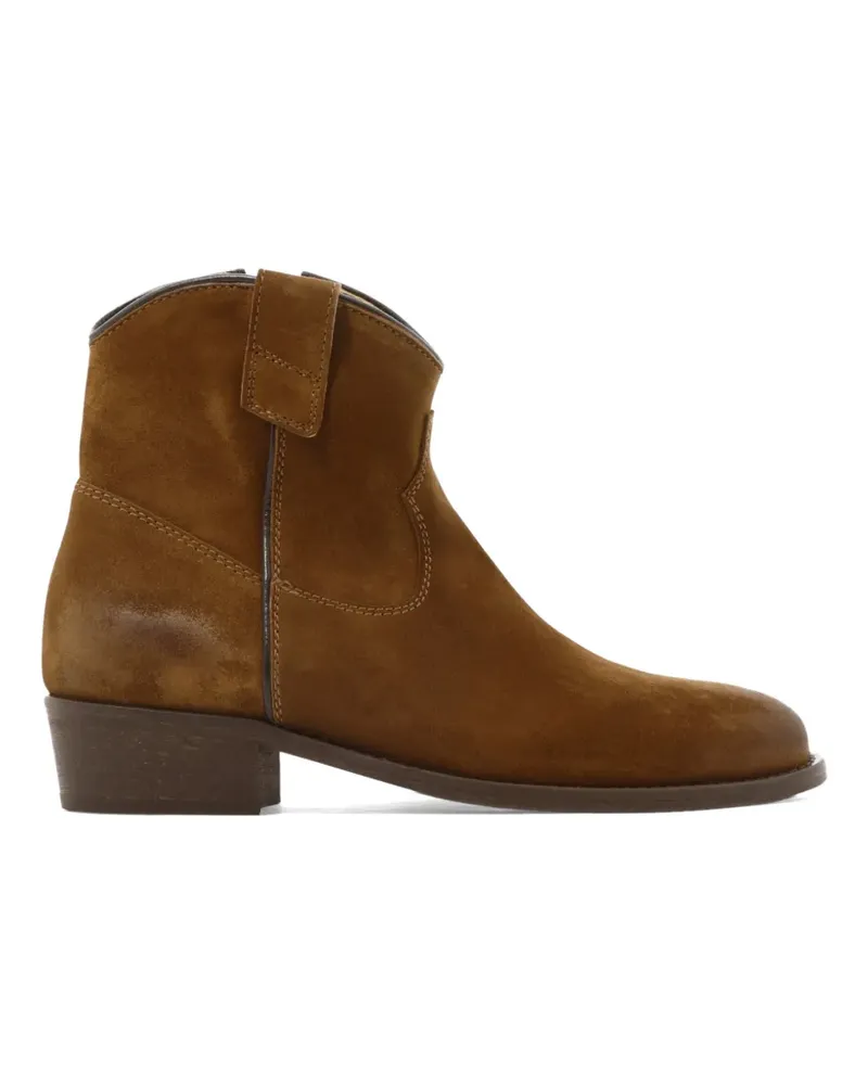 Via Roma 15 Stiefeletten aus Wildleder - Braun Braun