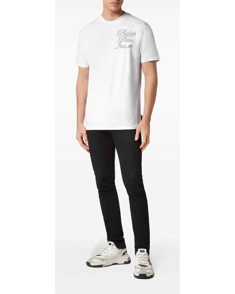 Philipp Plein T-Shirt mit Logo-Print - Weiß Weiß