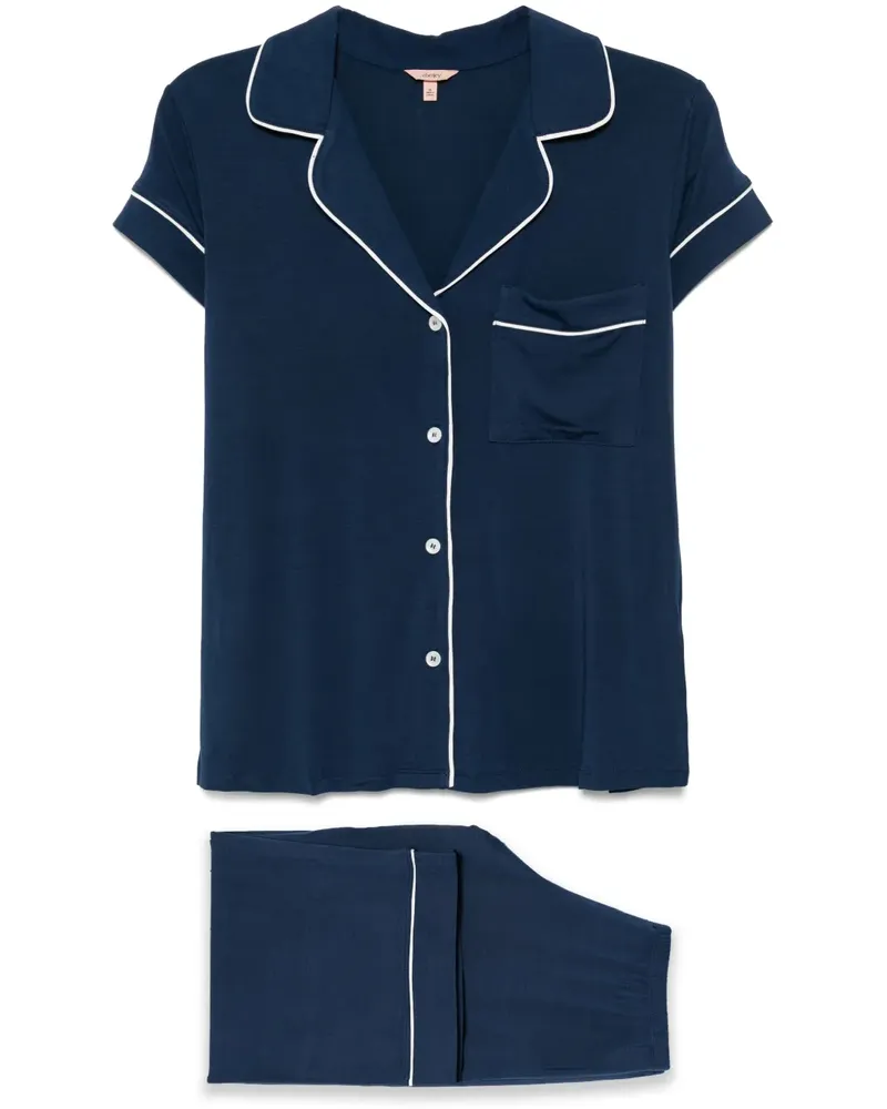 Eberjey Gisele Cropped-Pyjama - Blau Blau