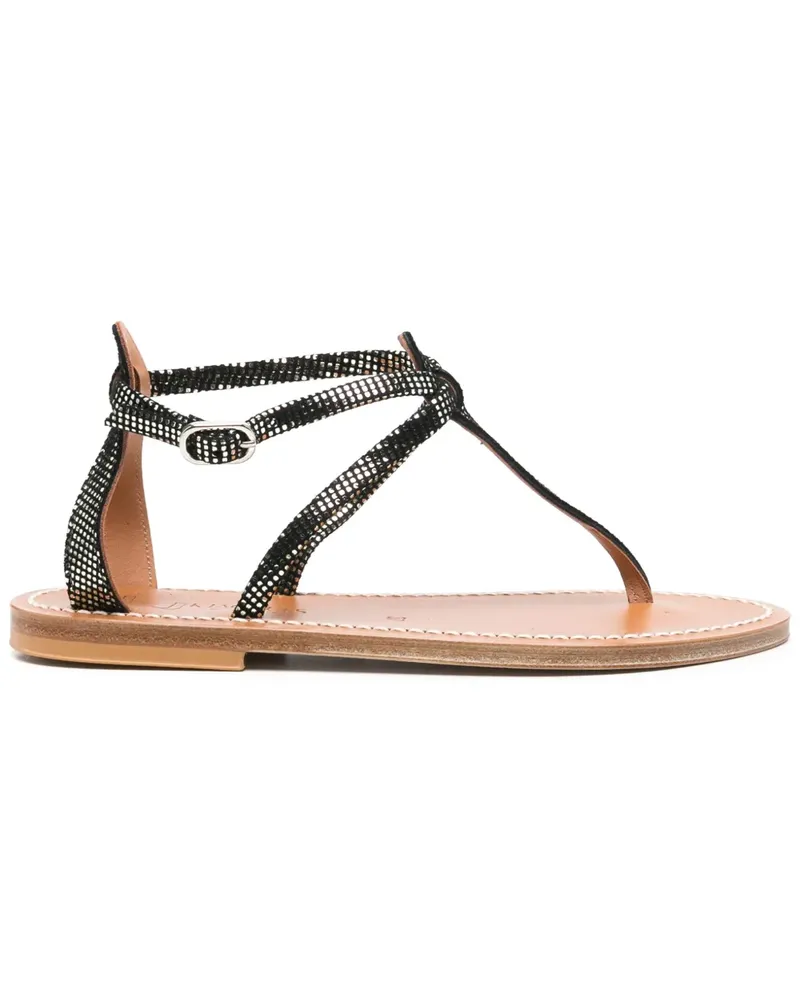 K.Jacques  Flache Sandalen - Schwarz Schwarz