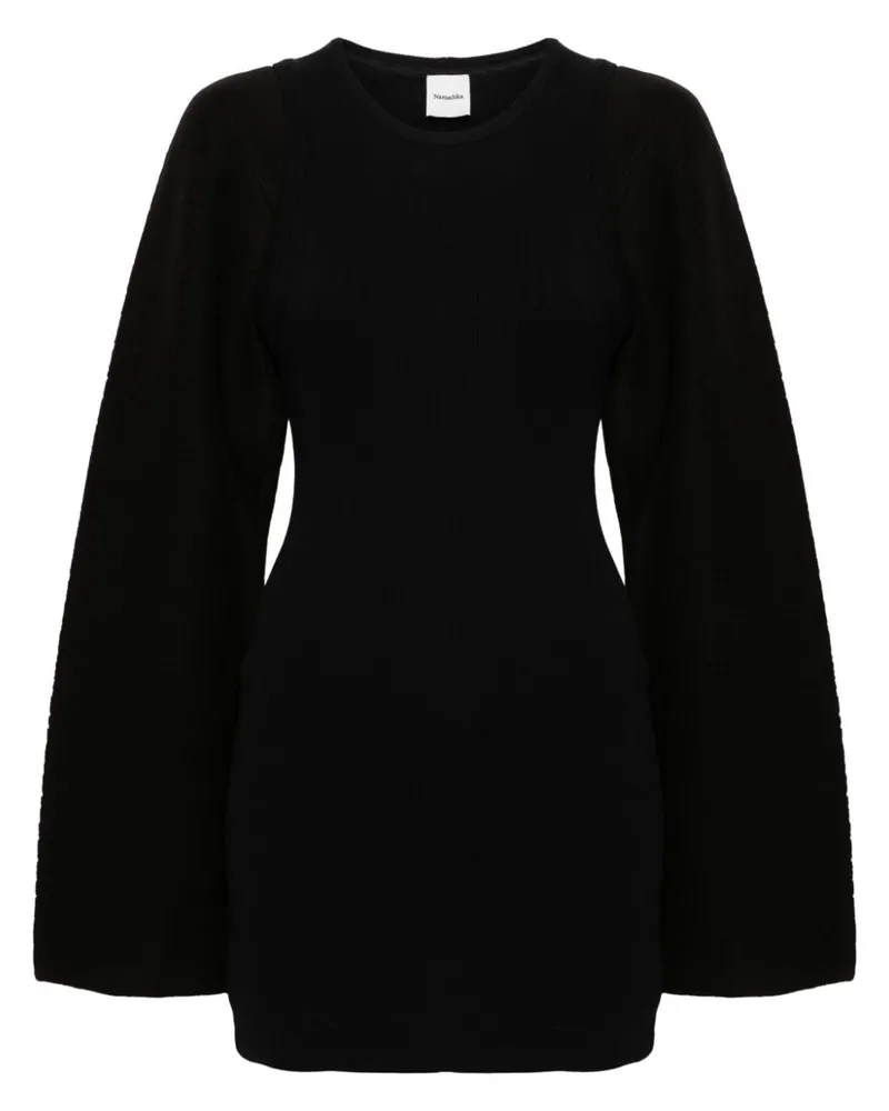 Nanushka Ariedna Minikleid - Schwarz Schwarz