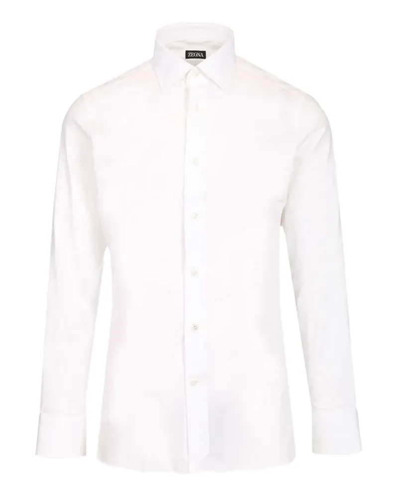 Ermenegildo Zegna poplin cotton shirt - Weiß Weiß
