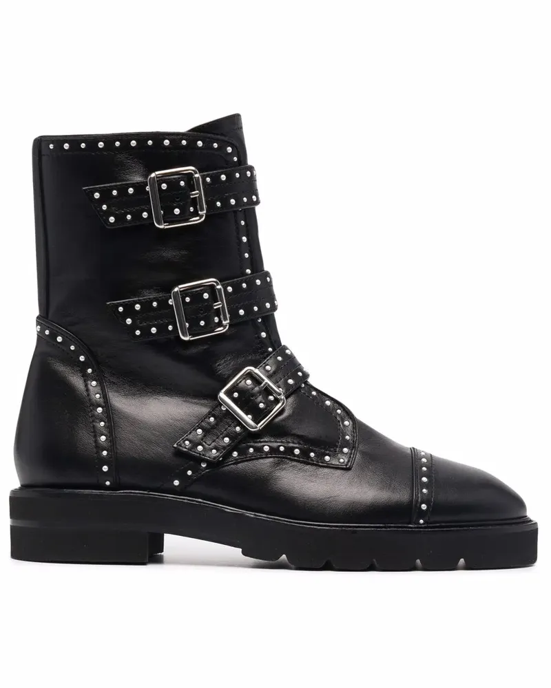 Stuart Weitzman Stiefel aus Leder - Schwarz Schwarz