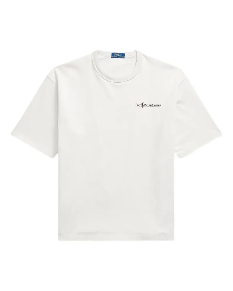 Ralph Lauren logo-embroidered T-shirt - Nude Nude
