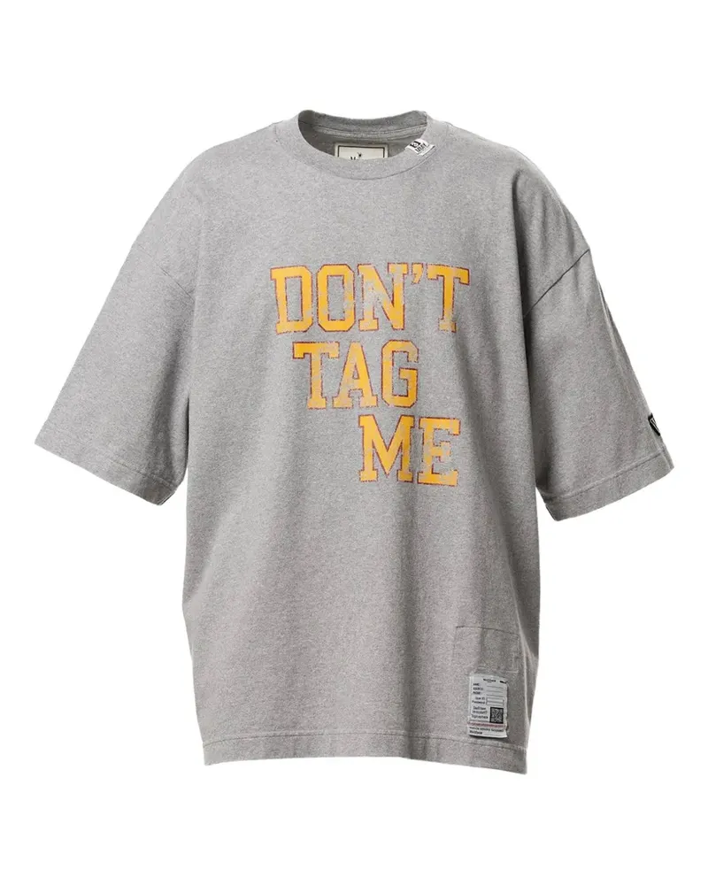 MIHARAYASUHIRO Don't Tag Me T-Shirt mit tiefen Schultern - Grau Grau