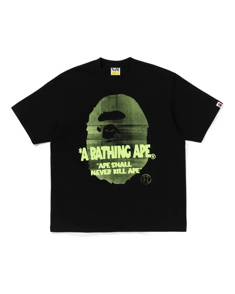BAPE Ape Head T-Shirt - Schwarz Schwarz