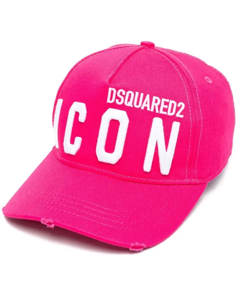 Dsquared2 Baseballkappe mit "Icon"-Stickerei - Rosa Rosa